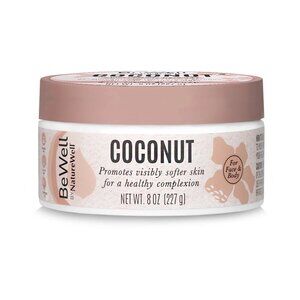 NatureWell BeWell Coconut Soothing Cream for Face And Body 8oz - NEW